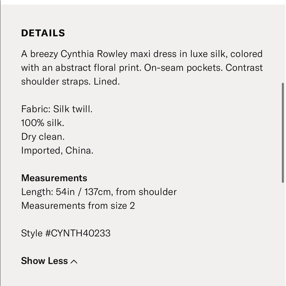 NWT 100% silk beautiful Cynthia Rowley dress - Picture 5 of 5